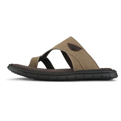 Image of Centrino Men's Sandals | Stylish Strap Sandal with Grip Insole | Thong Sandals with Comfortable Flip-Flop with Cushioned Footbed | Comfortable Casual Footwear for Office, Travel & Walking (9582)