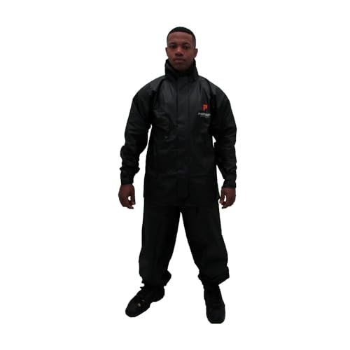 Conjunto Capa de chuva Motoqueiro Tamanho M PVC 0,28mm Combate Gola Masculino Pioneira-2900-M-PRE-M