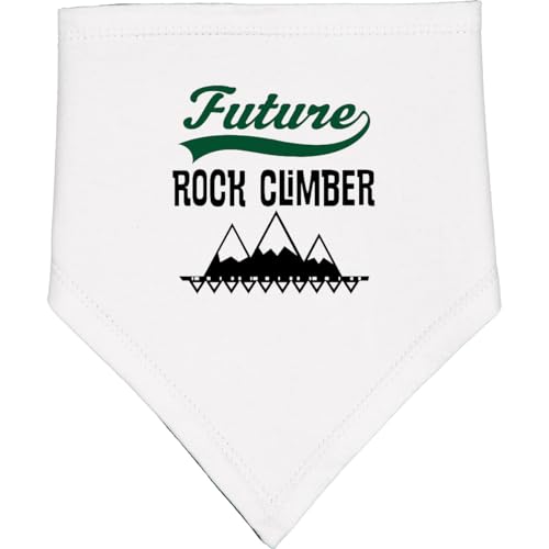Inktastic Rock Climbing Baby Bandana Bib White & Black 3425f