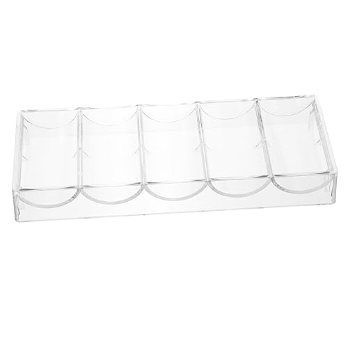 COSMEVIVI Wear-Resistant Poker Chip Tray Portable Chip Rack Storage Box Multi-Function Poker Holder
