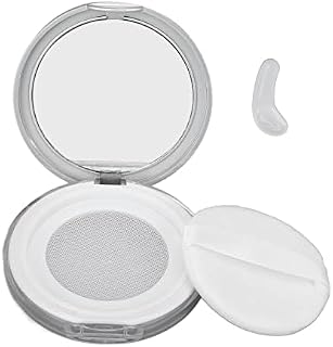 3g Empty Loose Powder Box, Refillable Makeup Setting Powder Blush Case Portable Container with Powder Puff for Travel