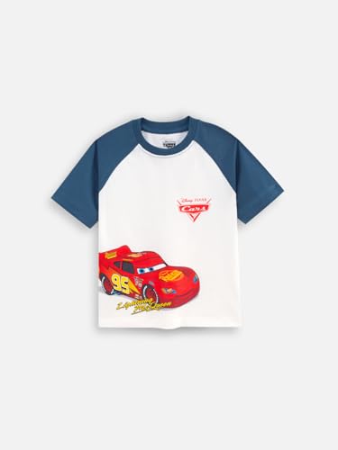 Image of Nap Chief Kids Cotton Official Disney Characters Print Co-Ord Set for Boys & Girls | Half Sleeve T-Shirt & Shorts Set | Soft Casual Summer Wear