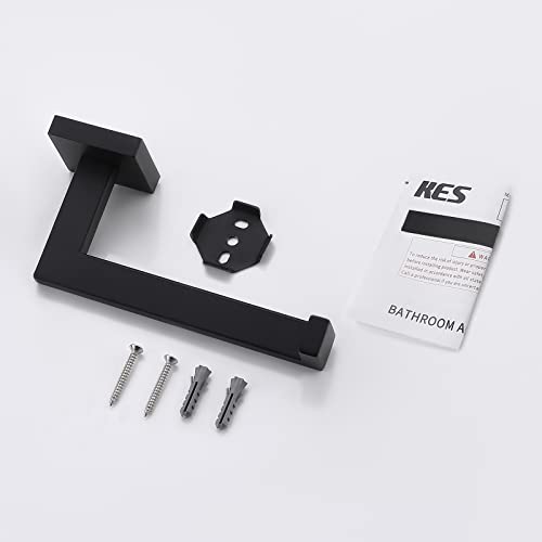 Kes Toilet Paper Holder Bathroom Sus 304 Stainless Steel Matte Black Square Tissue Holder Paper Roll, A22570-Bk #TOP7