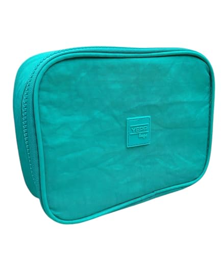 Estojo Box Escolar Grande Espaçoso Organizador Feminino Masculino Nylon (Verde)