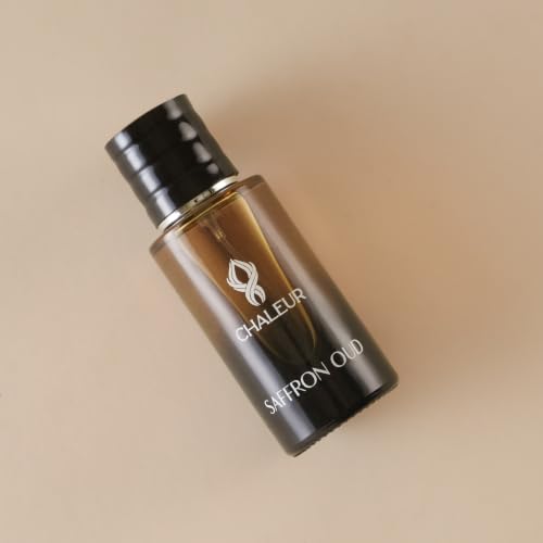 Image of Chaleur Saffron Oud Eau de Parfum for Men Long Lasting 50ml