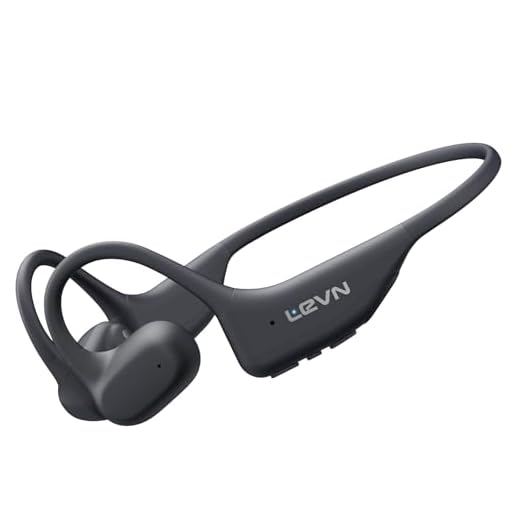 LEVN Open Ear Headphones, Bone Conduction Running Headphones Bluetooth 5.3, 14H Battery Sweatproof & Water-Resistant, Wireless with Built-in Mic for Cycling, Workout, Gift