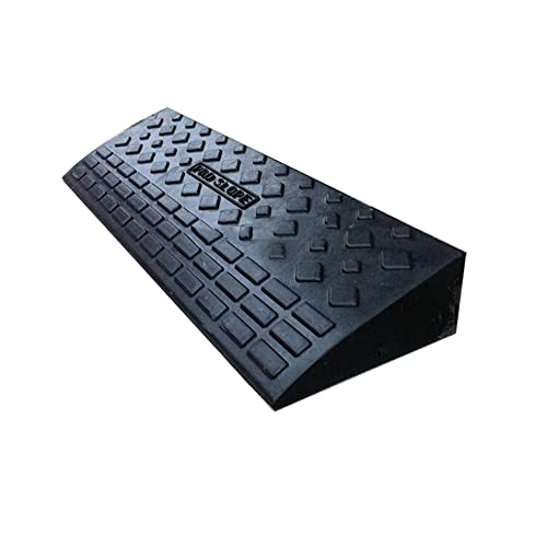 LGXEnzhuo Loading Rubber Curb Ramp Step Pad Slope Pad Uphill Threshold Triangle Pad Car Climbing Pad Rubber Road Ramp 35.5 * 10 * 3.7inch