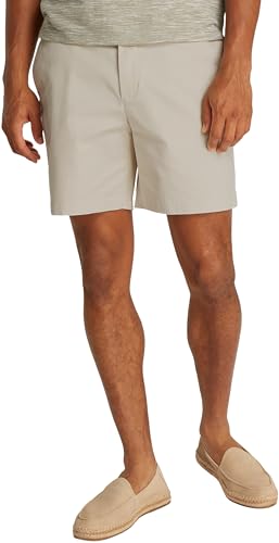Tommy Hilfiger Short Chino Homme Mercer 1985 Élégant, Ivoire (Newsprint), 36W
