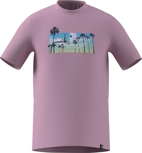 T-Shirt Graphique adidas Homme Manches Courtes Idéal pour vos Sorties Estivales et Plage