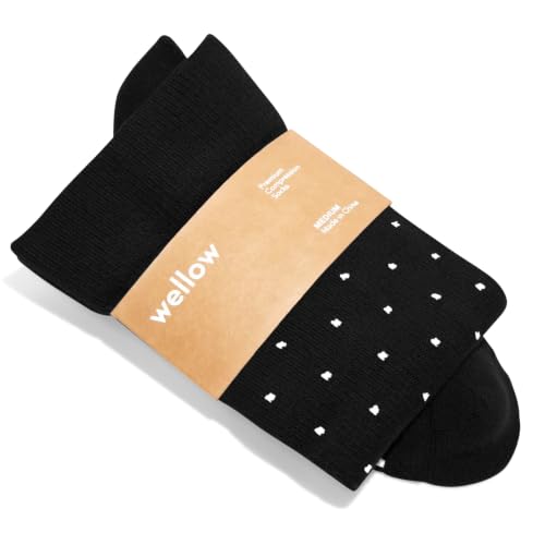 Image of Wellow Knee High Compression Socks for Men & Women - Made with Viscose from Bamboo, Swelling & Pregnancy Support
