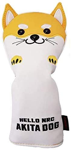 wakae ゴルフドライバーヘッドカバー 秋田犬 黄