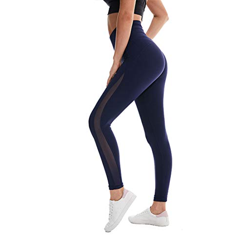 Leggings de yoga para mujer con malla transpirable WANGLXST 2