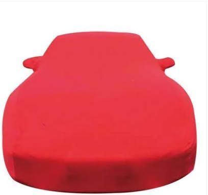 Funda completa de terciopelo satinado para interiores, a prueba de polvo, compatible con Nissan 370Z 2009-2021 (rojo)