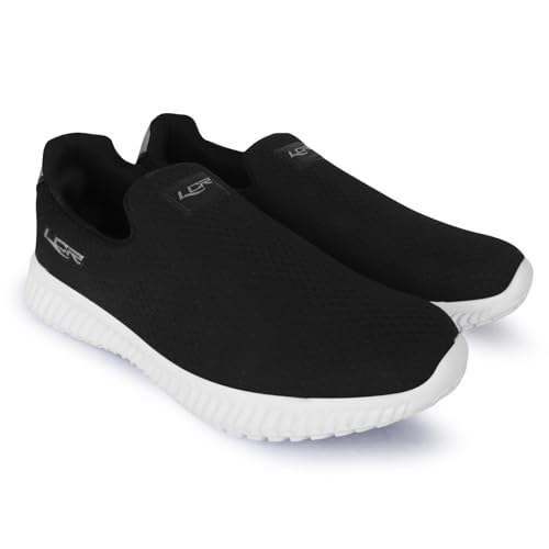 Image of Lancer Mens WONDER-3BLK-WHT Black Running Shoe, 6