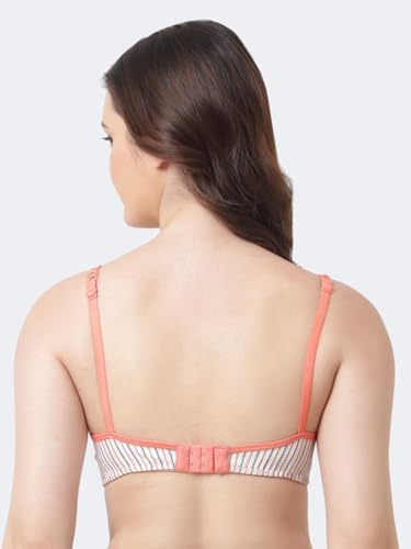 Image of Women's Cotton Blend Lightly Padded Wirefree T-Shirt Bra Combo (Pack of 3)