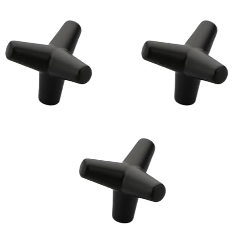Image of Y Shape Knob for Drawer /Decorative Knobs and Pulls /Drawer Knob /Door Knobs for Drawers (Zinc /Black Finish) Pack of 3-| 3 Years Warranty |