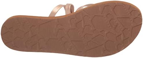 Volcom Women's Easy Breezy II Flip Flop Sandals, Rose-Gold, 5 | Image 3