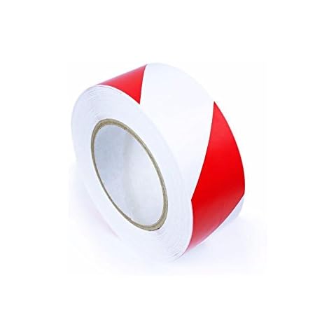 Tapeline Line Marking Tape | 50mm X 30m | Red and White Cover