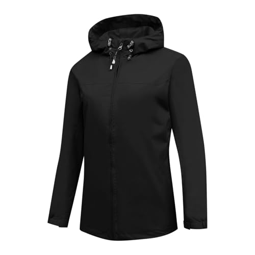 Women's Softshell Jacket with Hood Warm Lightweight Waterproof Insulated Raincoat Windbreaker for 2025 Travel Hiking