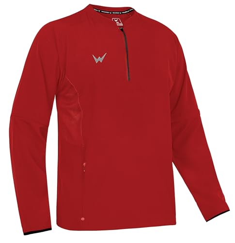 Baseball Full Sleeve Jacket for Men's | Adult Batting Cage Jacket with Quarter-Zip Front for Baseball Softball3