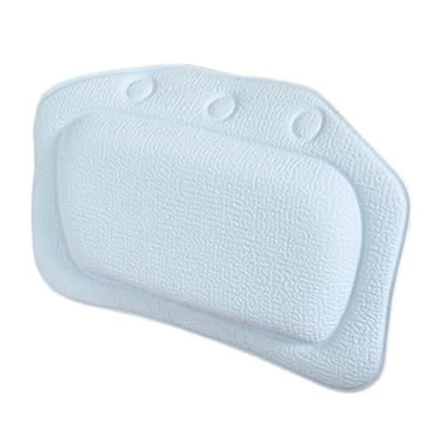 UTHCLO Almohada De Bañera De Esponja De PVC con Ventosa para Cabeza y Hombros, Ideal para Relajarse En o El, Almohada De Baño Cómoda y Segura