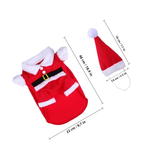 Disfraz para Perros Santa Claus XL Ropa Navideña miniatura 2