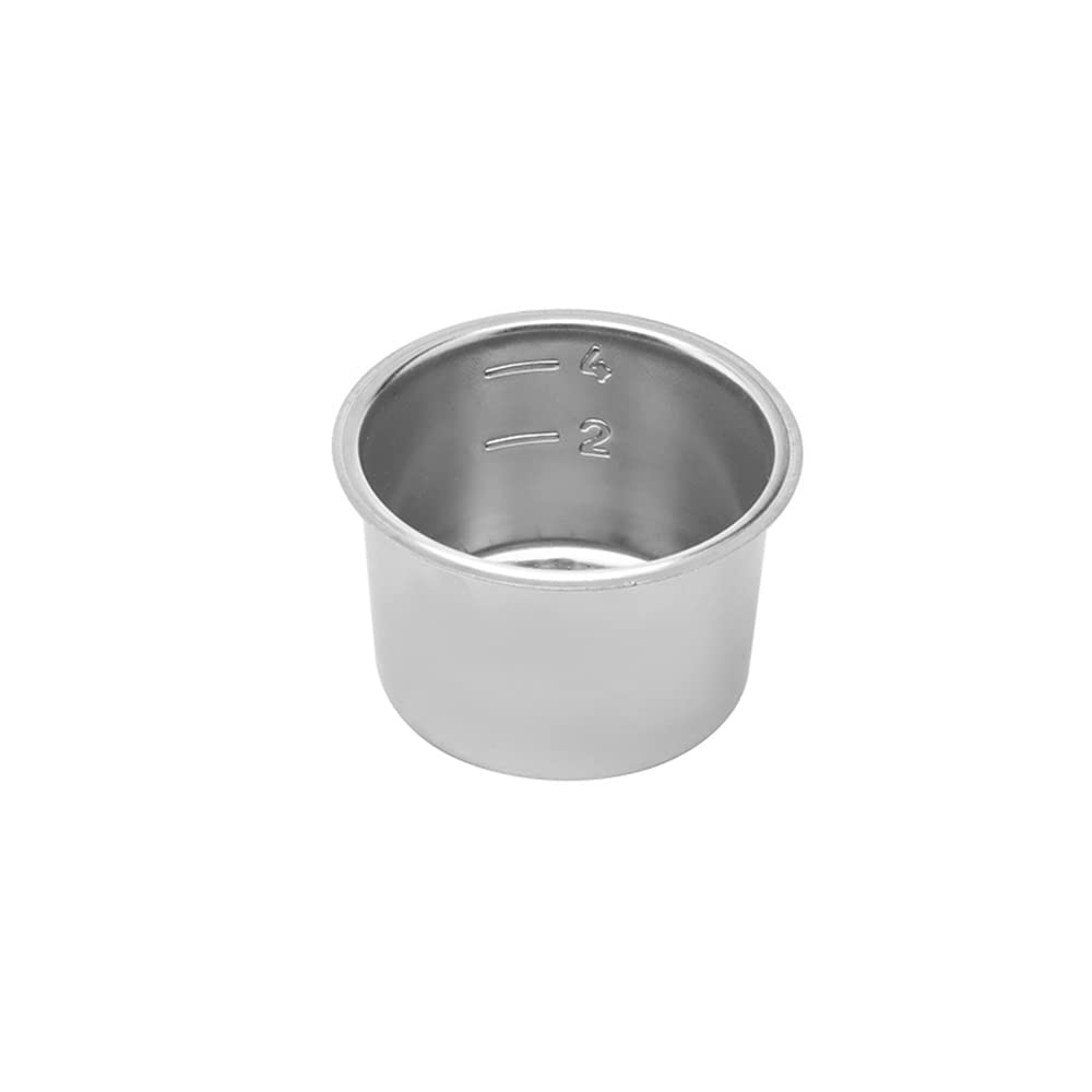 Stainless Steel Coffee Filter, 51mm/2in 4 Cups Porous Stainless Steel Coffee Machine Filter for Extraction, Single Wall Coffee Powder Filter, Espresso Machine Accessories