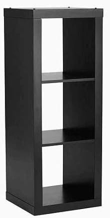Better Homes and Gardens 3-Cube Organizer used vertically as a small bookcase