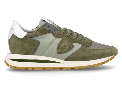 Philippe Model Sneakers Uomo Bassa Tropez Haute (Verde) 41, TKLU-W004
