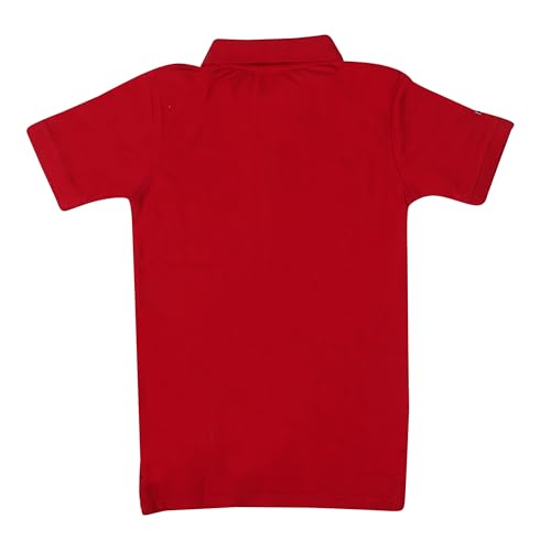 Image of LILGLORY Boys Regular Fit Polo Collar Patterned Tshirts in Blue /Grey /Maroon /Red /Black (810 /811 /812 /813 /814)