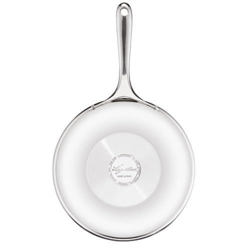 Lagostina Orchestra Padella Con Manico Lungo In Acciaio Inox 18/10 Ø 28 cm, Fondo Lagotherm 3 Strati, Effetto Specchio Esterno e Interno Satinato, per Tutte le Fonti di Calore