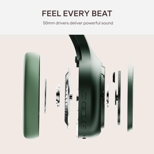 Image of boAt Rockerz 421 Gen2 Headphones (Sage Green)