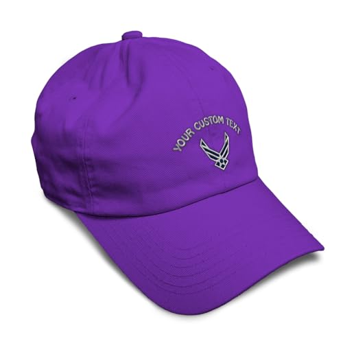 Image of Speedy Pros Soft Baseball Hat Embroidered Dad Hat Air Force Emblem Embroidery Men & Ladies Baseball Cap Cotton