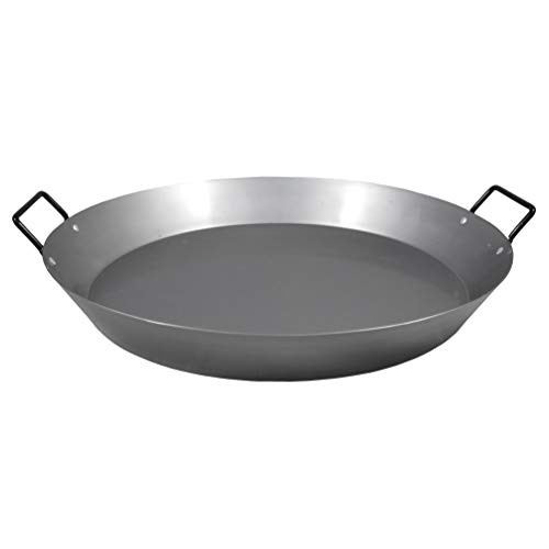 MUURIKKA Paella Pfanne aus Carbonstahl 45cm für Grill, Gas, offenes Feuer und alle Outdoor-Kochgelegenheiten