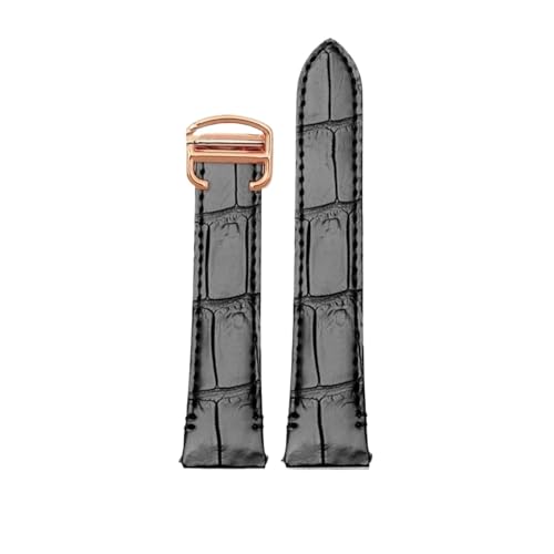 [-ł] 19mm 21mm NCbN[XU[Xgbv JeBG TgX NVbNX^C WSSA0009 WSSA0010 WSSA0018 SANTOS EHb`oh`F[ɑΉ(C-black-rose gold,21mm)