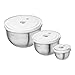 Zwilling - Set di 6 insalatiere sottovuoto Fresh and Save - 12-18-24 cm, acciaio inossidabile, argento - ZWILLING immagine