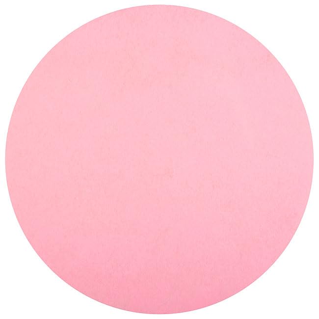 Set de Table Rond en Tissu Non-Tissé, 34 cm, Rose, Lot de 50 Pièces (Rose)