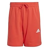 adidas originals shorts herren rot 100% Cotone French Terry Adidas, Essentials French Terry 3-Stripes, Kurze Hose, Hellrot, L, Mann