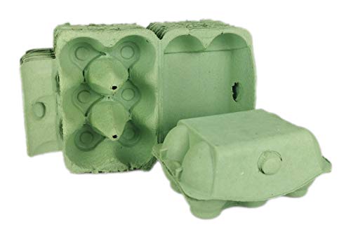 Ingbertson 10 x eierdozen groen voor 6 eierdoosjes voor kippeneieren zonder opdruk eierdozen eierdoppen eierdozen (10, voor 6 eieren, groen)