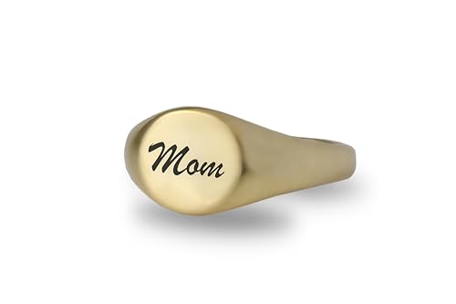 Bague maman gravée personnalisée en or pour femme