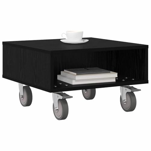 Mesa de madera plegable con ruedas de 50,5 cm para espacio pequeño 4