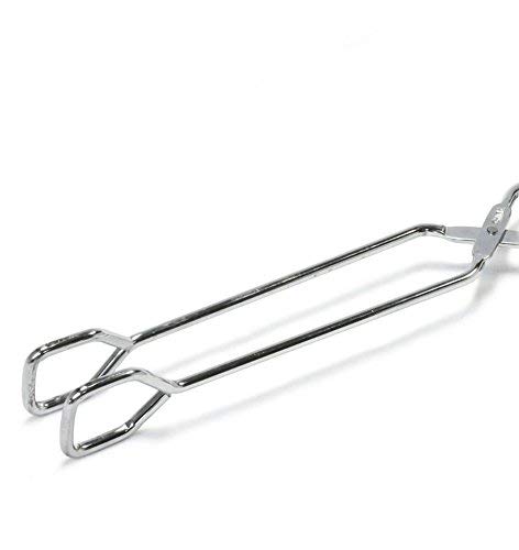 Chef Craft 21591 1-Piece Tongs With Straight Working Ends, Black, 12-Inch 3 Pack #TOP3