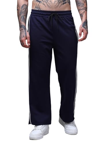 Image of Men's Loose Fit Side Tape Trackpants