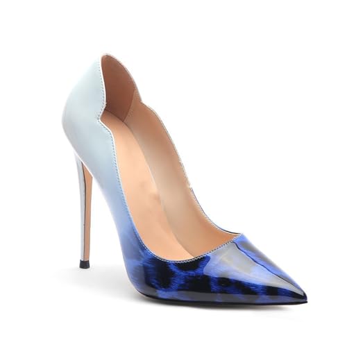 Chaussures pour femmes party et nightclub à talons fins imprimé léopard