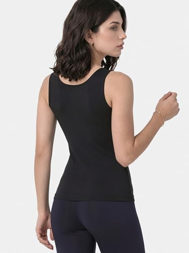 Image of Enamor E025 Essentials Stay New Slim Fit Soft, Naturally Breathable Cotton Fabric Tank Top For Women