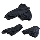 Durlo 2 Paar wasserdichte, ölbeständige Armstulpen, Schutzärmel mit elastischen Bündchen zum Reinigen von Fischen, Geschirrspülen und Gartenarbeiten (schwarz)