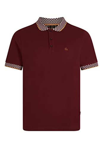 Merc of London Garfield Camiseta de Polo, Vino, M para Hombre Cover