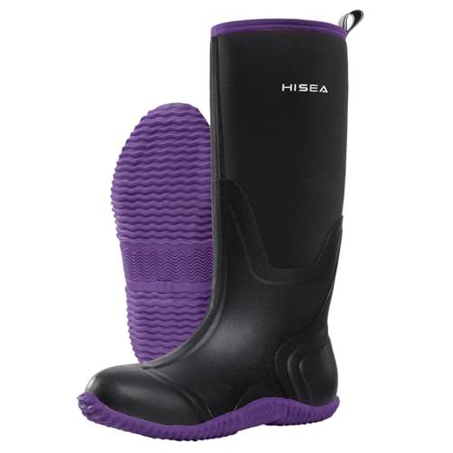 HISEA Women's Knee High Insulated Rain Boots