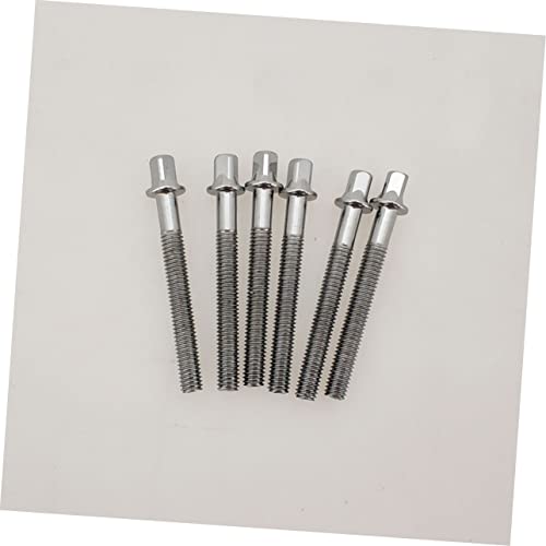 Abaodam 6pcs Tornillos de Montaje para Pernos de Tambor de Metal y Arandelas para Hardware de Tambor miniatura 4