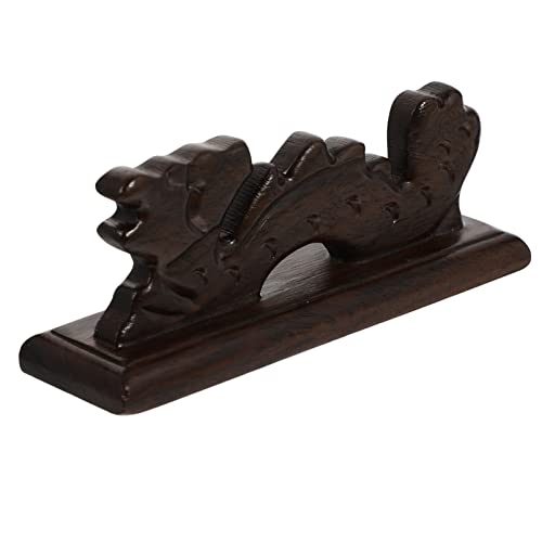 Z~bNAyz_[A Chinese Brush Rack Wooden Pen Pillow,Retro Black Wood Design for Office Restaurant Use(Blackx7pcs)